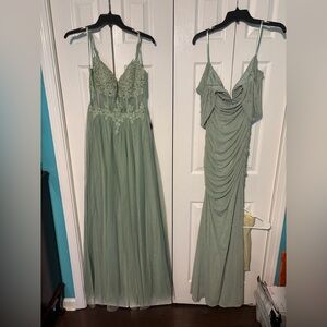 Elegant Green Evening Gown